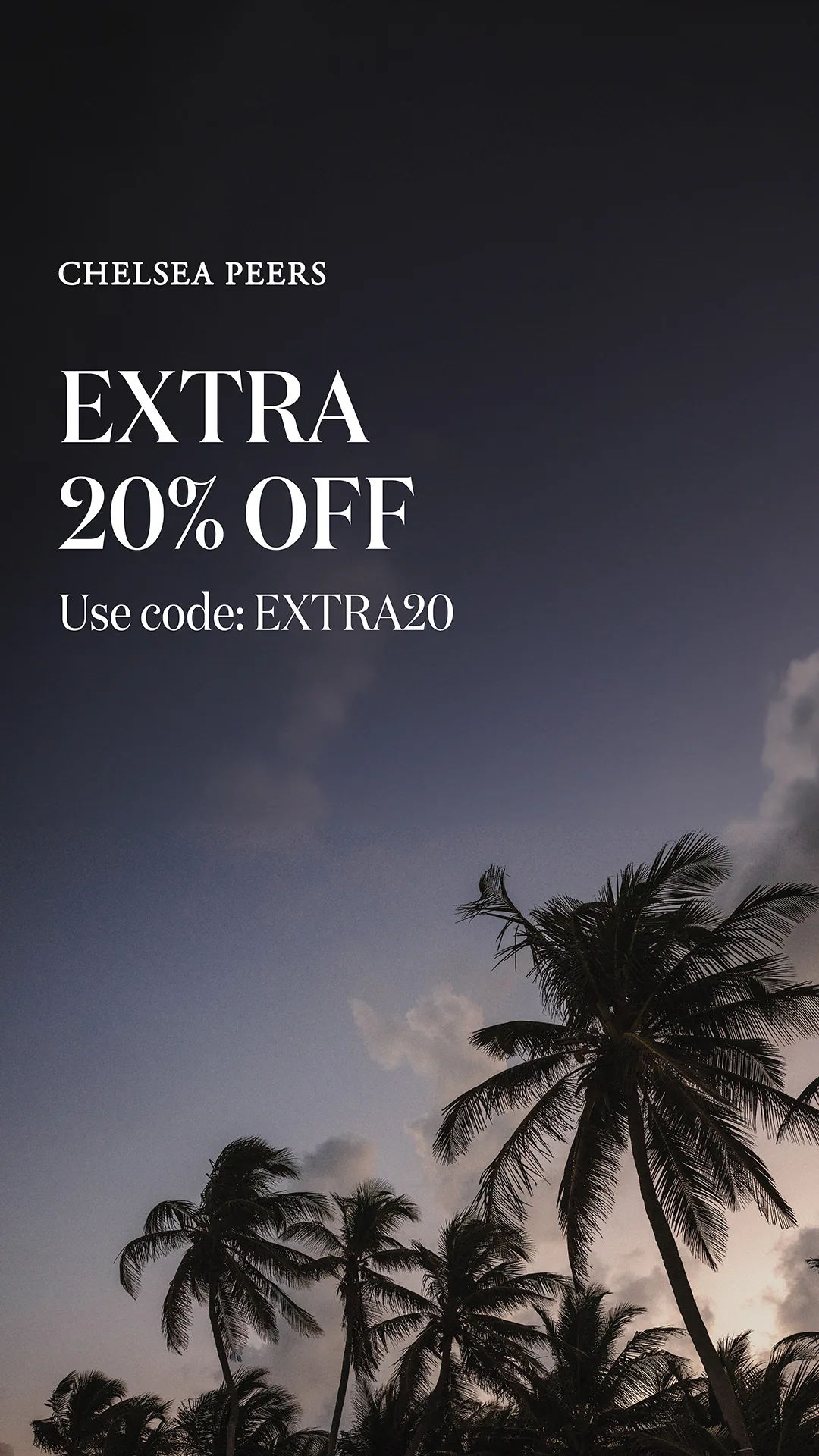Summer Sale 2024 Static Ad Design Paid Social - We experimented with using mood shots alongside product shots in an A/B test to see which performed better (old branding). — Chelsea Peers (3 of 6)