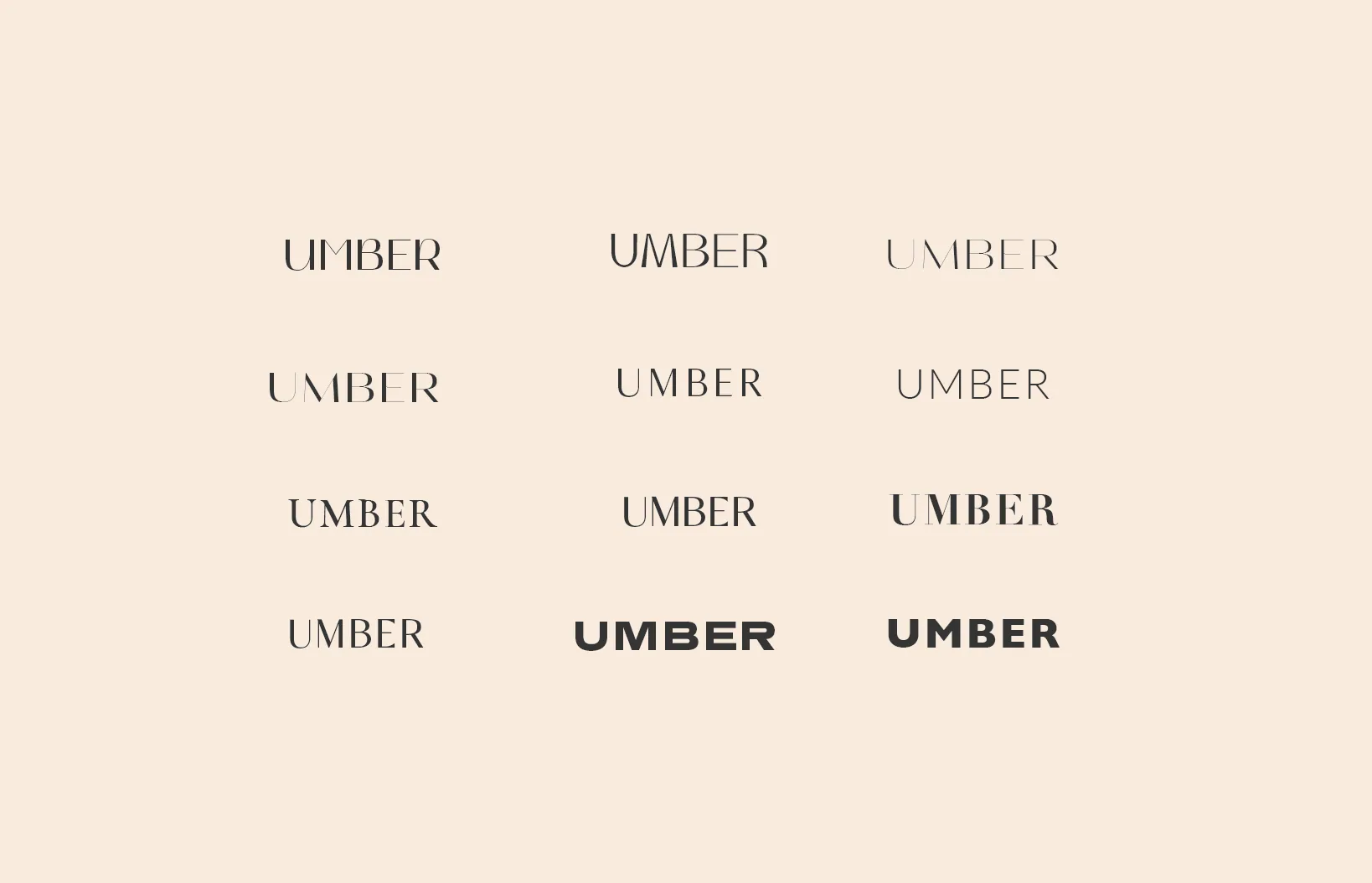 Logo and Colour Palette Development — Umber (2 of 2)