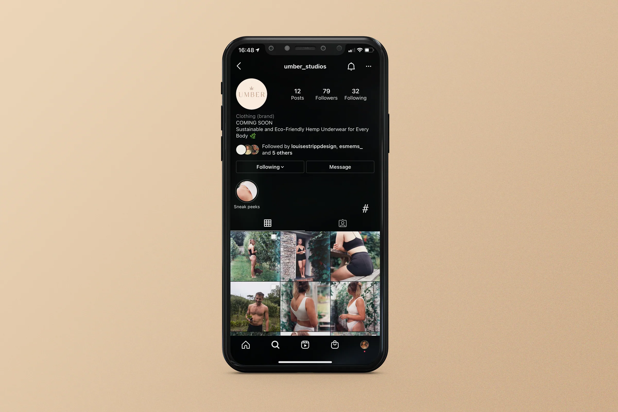 Umber Instagram Page — Umber