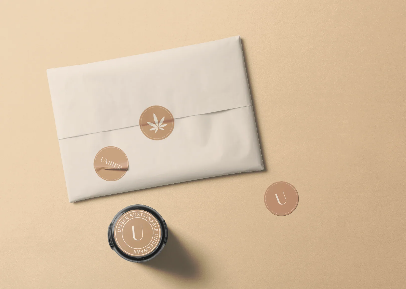 Stamp and Sticker Design — Umber